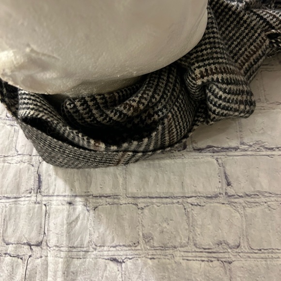 BANANA REPUBLIC PLAID MULTI COLORED WOOL BLEND MENS FRINGE CLASSIC SCARF - Picture 6 of 8